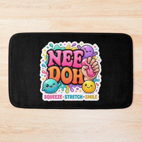 Item preview, Cute Sensory Squishy Kawaii Sticker – Squeeze Stretch Smile Colorful Stress Relief Design designed and sold by Bhaskar Digital Art.