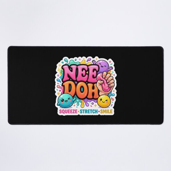 Item preview, Cute Sensory Squishy Kawaii Sticker – Squeeze Stretch Smile Colorful Stress Relief Design designed and sold by Bhaskar Digital Art.