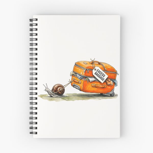 Item preview, Caracol con exceso de equipaje (pintura en acuarela) designed and sold by SoulPT.