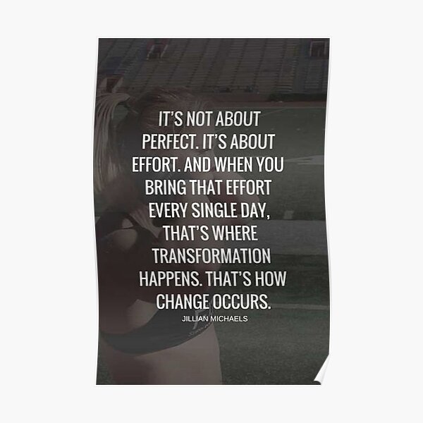 Women's Inspirational Fitness Quote Poster