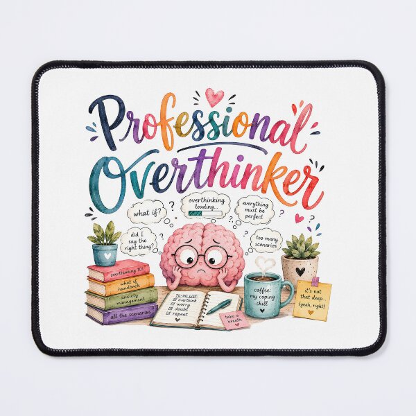 Item preview, Professional overthinker designed and sold by nimmitrends.
