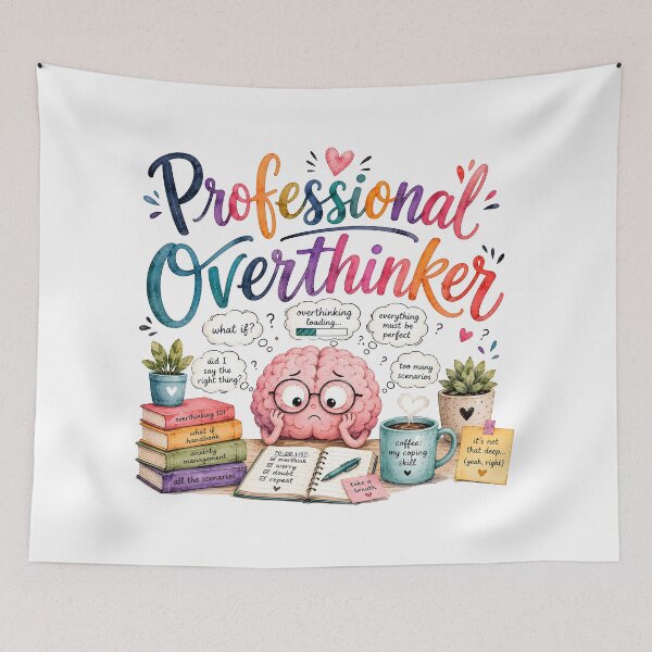 Item preview, Professional overthinker designed and sold by nimmitrends.