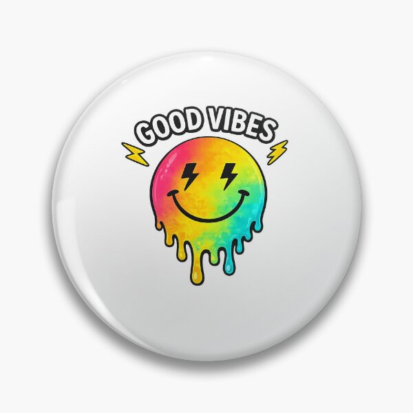 Item preview, Rainbow Dripping Smiley Good Vibes T-Shirt  designed and sold by Maniwarsi.