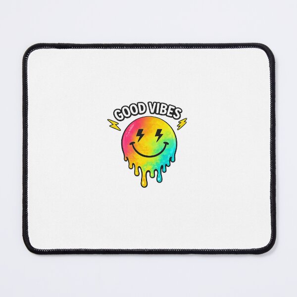 Item preview, Rainbow Dripping Smiley Good Vibes T-Shirt designed and sold by Maniwarsi.
