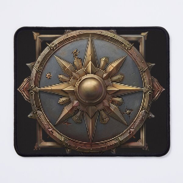 Item preview, Ancient Relic: Steampunk Compass & Celestial Star Shield designed and sold by 63Hotpeppers.