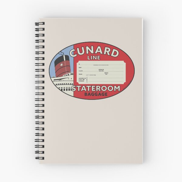Item preview, Etiqueta de equipaje de camarote de Cunard Line designed and sold by travelwitheric.