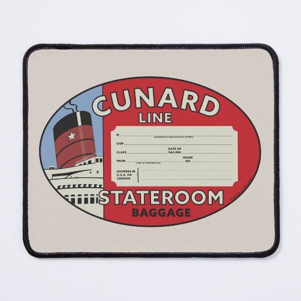 Item preview, Cunard Line Stateroom Baggage Tag designed and sold by travelwitheric.