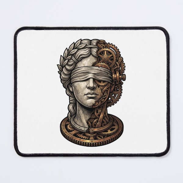Item preview, Steampunk Lady Justice Clockwork Mechanical Statue designed and sold by CurioStick.