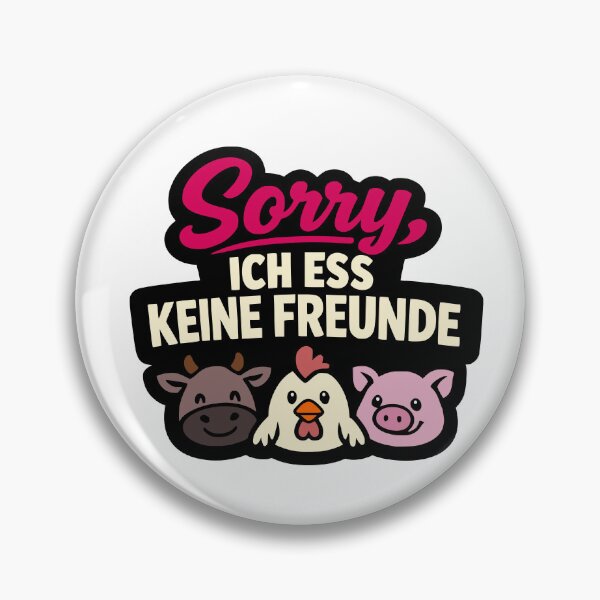 Item preview, Sorry, I don't eat friends. Vegan motif designed and sold by Pommes im Bett.