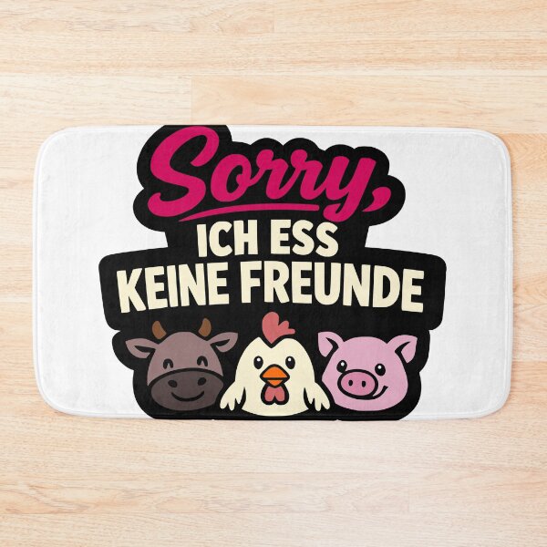 Item preview, Sorry, I don't eat friends. Vegan motif designed and sold by Pommes im Bett.