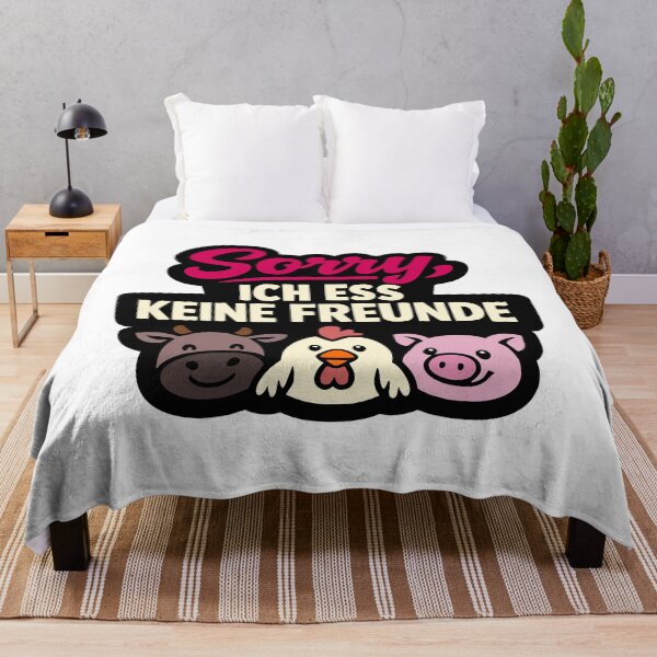 Item preview, Sorry, I don't eat friends. Vegan motif designed and sold by Pommes im Bett.