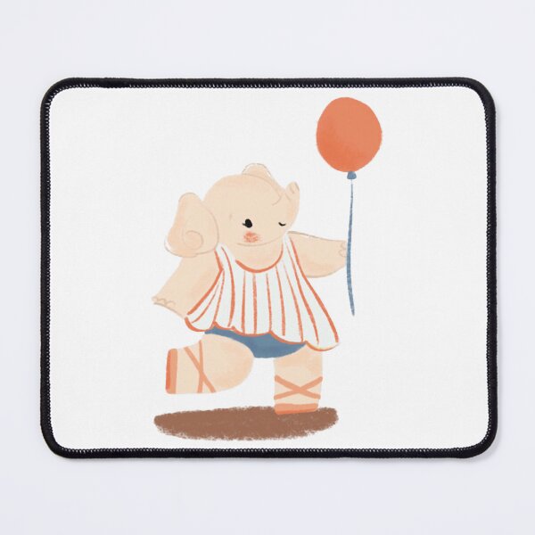 Item preview, Cute Dancing Baby Elephant with Red Balloon designed and sold by Naraatelierco.
