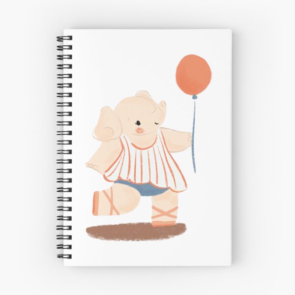 Item preview, Cute Dancing Baby Elephant with Red Balloon designed and sold by Naraatelierco.