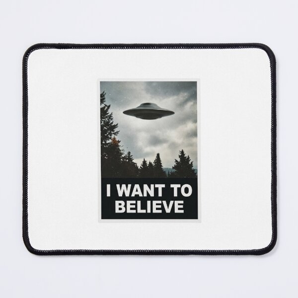 Item preview, I Want To Believe UFO Flying Saucer Retro SciFi designed and sold by raedattia.