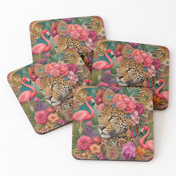 Item preview, Leopard and Flamingos designed and sold by Tau Tia L Douglass.