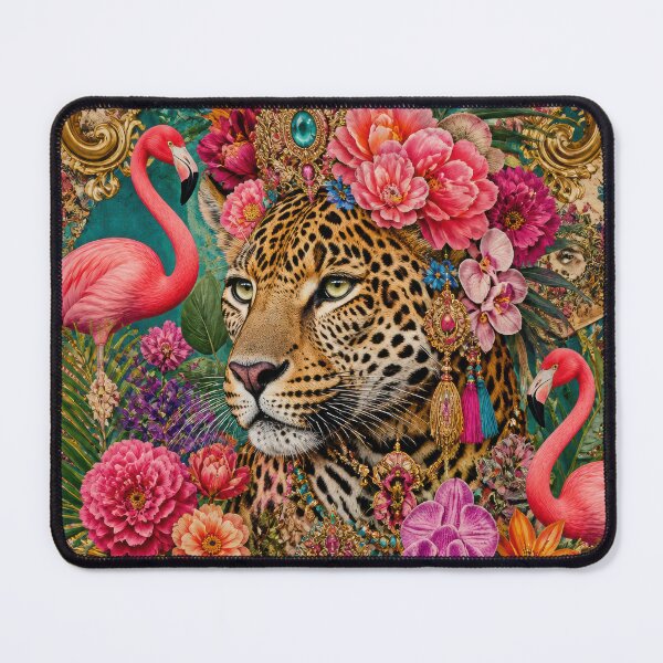 Item preview, Leopard and Flamingos designed and sold by Tau Tia L Douglass.