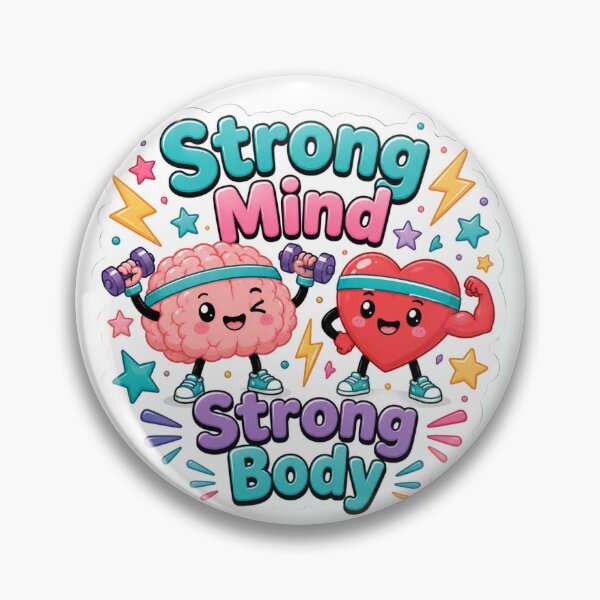 Item preview, Strong Mind Strong Body Sticker designed and sold by PriyankaSonara.