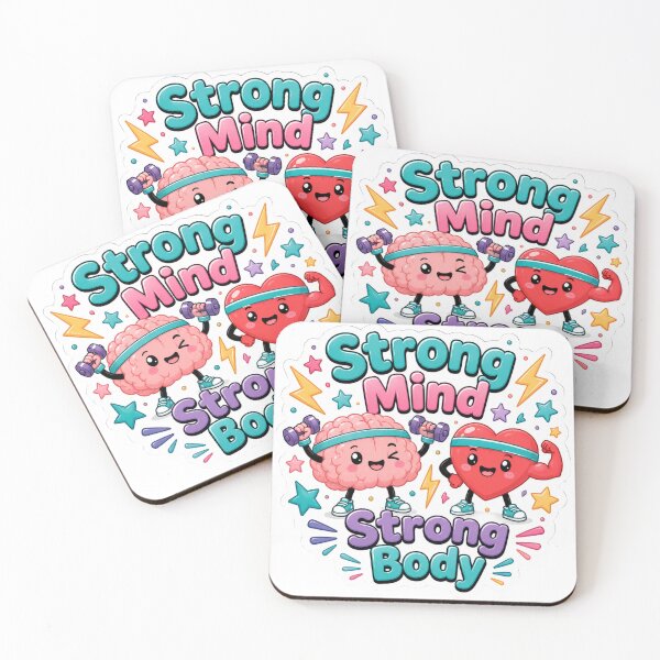 Item preview, Strong Mind Strong Body Sticker designed and sold by PriyankaSonara.