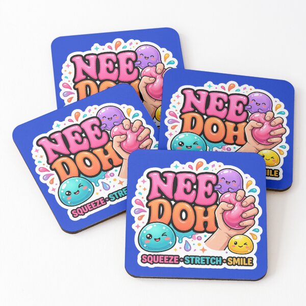 Item preview, Cute Sensory Squishy Kawaii Sticker – Squeeze Stretch Smile | Colorful Stress Relief Design designed and sold by Bhaskar Digital Art.