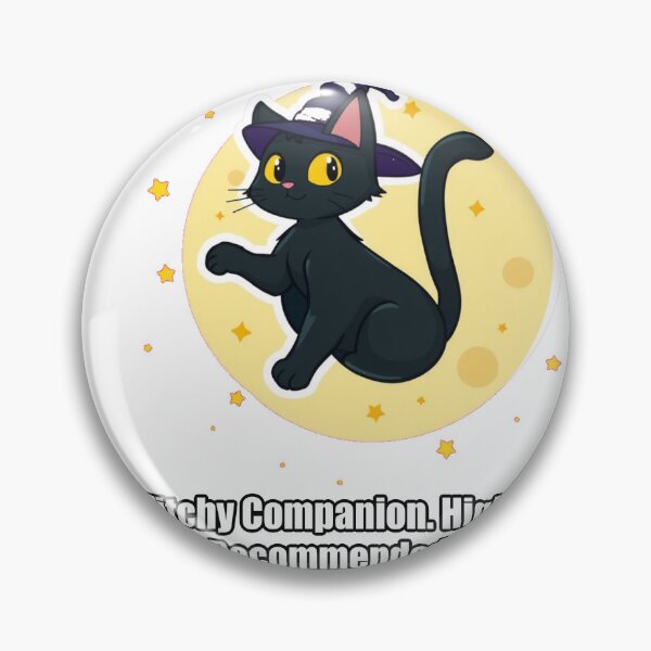 Item preview, Black Cat - Witchy Companion Highly Recommended - Funny Cat Gift designed and sold by pawdrops.