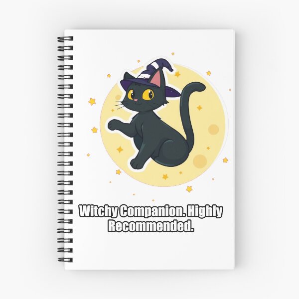 Item preview, Black Cat - Witchy Companion Highly Recommended - Funny Cat Gift designed and sold by pawdrops.