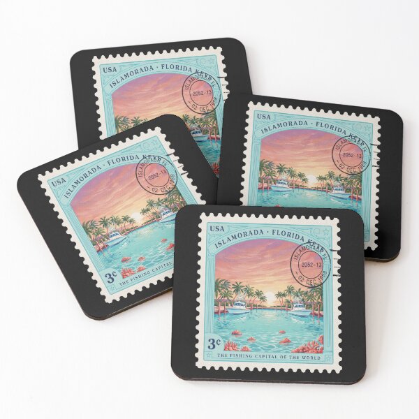 Item preview, Islamorada Florida Keys Reef Postage Stamp Sticker designed and sold by stickercuffs.