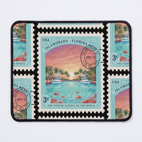 Item preview, Islamorada Florida Keys Reef Postage Stamp Sticker designed and sold by stickercuffs.