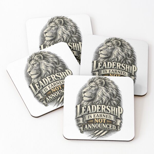 Item preview, Leadership Is Earned Not Announced Lion designed and sold by Presshue.