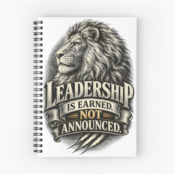 Item preview, Leadership Is Earned Not Announced Lion designed and sold by Presshue.