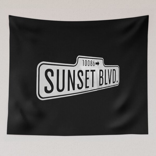 Artikelvorschau, Sunset Boulevard T-Shirt entworfen und verkauft von PeaceTypo.