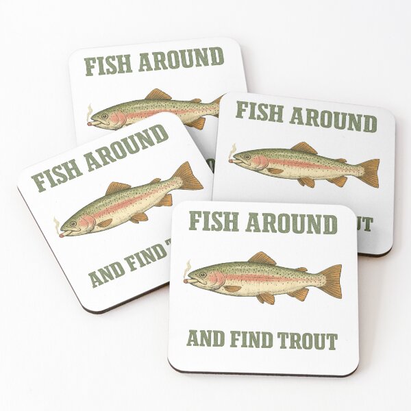 Item preview, Fish Around And Find Trout Shirt, Fisherman Meme Shirt, Vintage Fishing Graphic designed and sold by faridman.