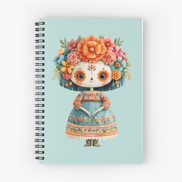 Item preview, Dia de Muertos Catrina Doll | Floral Sugar Skull Art designed and sold by MythicMood.
