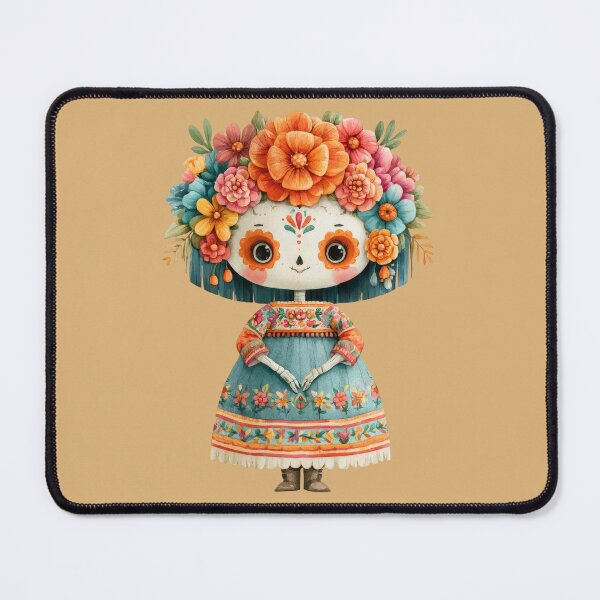 Item preview, Dia de Muertos Catrina Doll | Floral Sugar Skull Art designed and sold by MythicMood.