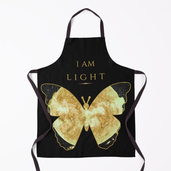 Item preview, I Am Light Cosmic Butterfly Christian Faith Sun Gold Scripture Spiritual Transformation Art Matthew 5 14 designed and sold by KittenAndCo.