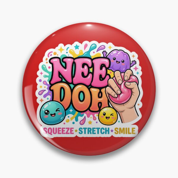 Item preview, Cute Sensory Squishy Kawaii Sticker – Squeeze Stretch Smile | Colorful Fidget Toy Inspired Design designed and sold by Bhaskar Digital Art.