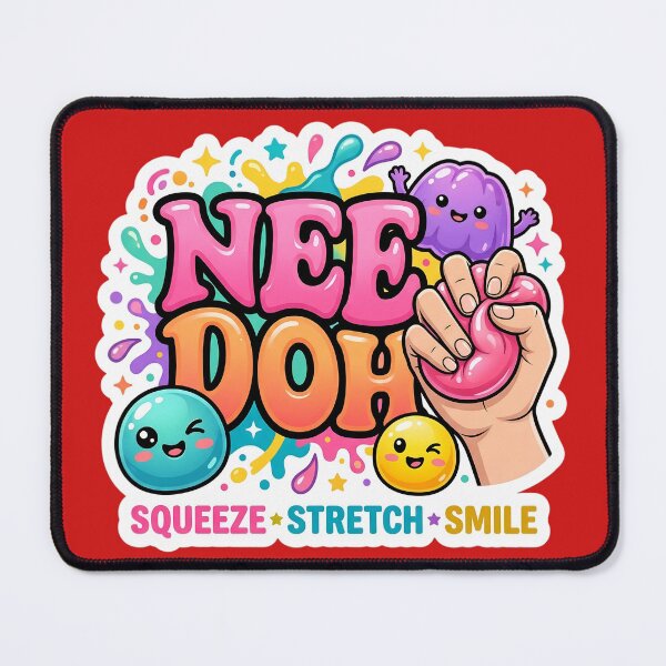 Item preview, Cute Sensory Squishy Kawaii Sticker – Squeeze Stretch Smile | Colorful Fidget Toy Inspired Design designed and sold by Bhaskar Digital Art.