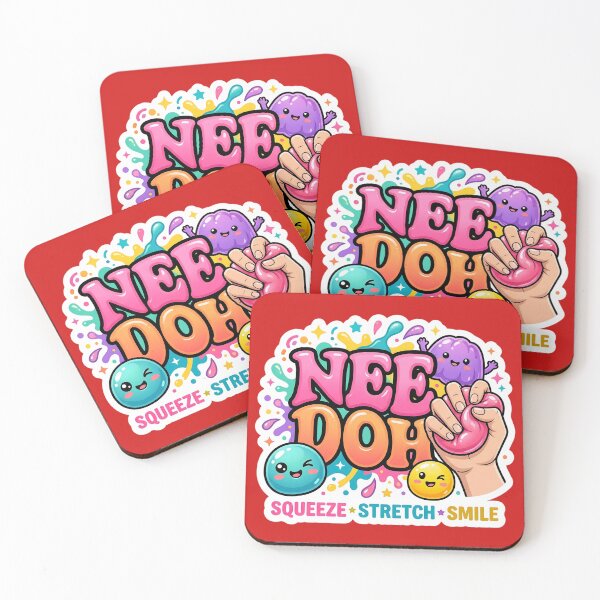 Item preview, Cute Sensory Squishy Kawaii Sticker – Squeeze Stretch Smile | Colorful Fidget Toy Inspired Design designed and sold by Bhaskar Digital Art.