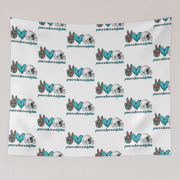 Item preview, Peace Love Dolphins - Football Team designed and sold by zarinaks.