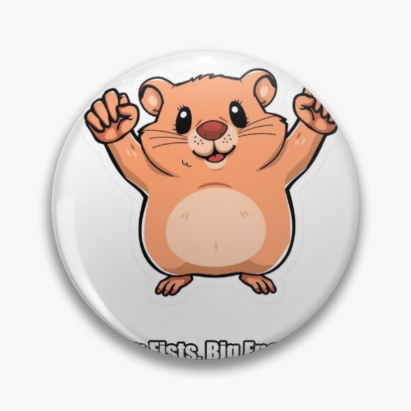 Item preview, Hamster - Tiny Fists Big Energy - Funny Hamster Gift designed and sold by pawdrops.