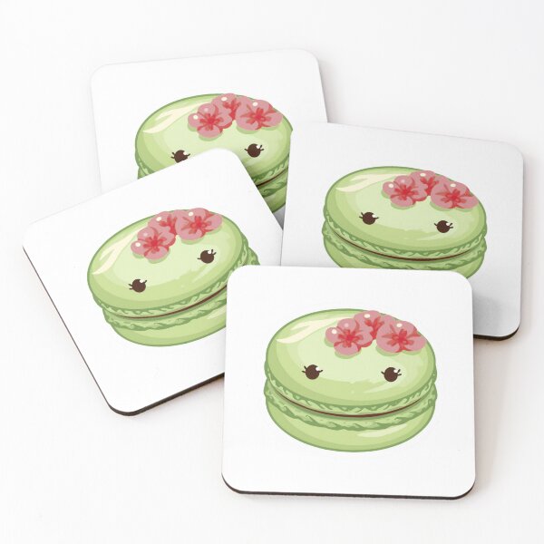 Item preview, Green Matcha Macaron Sticker – Floral French Pastry Dessert Vinyl Decal for Laptop, Water Bottle & Journal designed and sold by Pandey14.