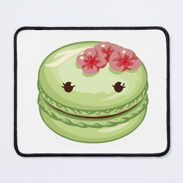 Item preview, Green Matcha Macaron Sticker – Floral French Pastry Dessert Vinyl Decal for Laptop, Water Bottle & Journal designed and sold by Pandey14.
