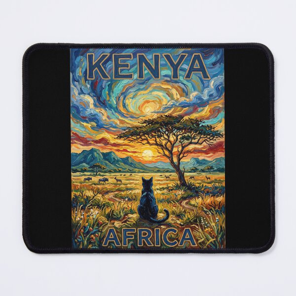 Item preview, Kenya Safari African Wildlife Travel Art designed and sold by dudelinart.