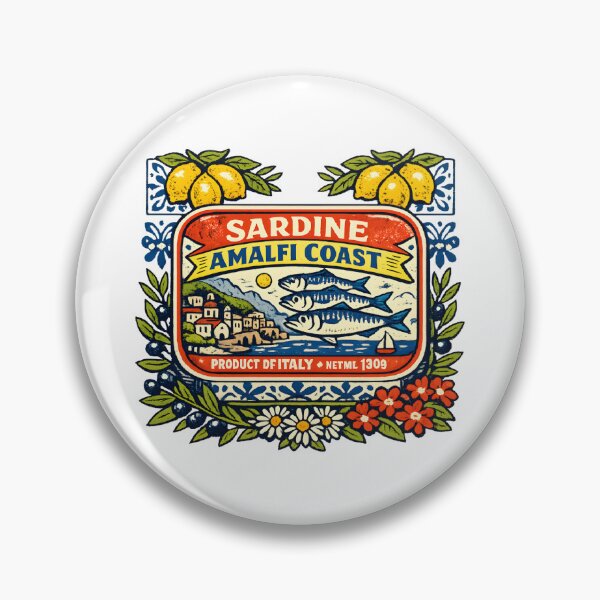 Item preview, Amalfi Coast Sardine Tin Italian Riviera Vintage Souvenir Mediterranean Summer  designed and sold by Artycom.