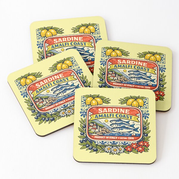 Item preview, Amalfi Coast Sardine Tin Italian Riviera Vintage Souvenir Mediterranean Summer  designed and sold by Artycom.
