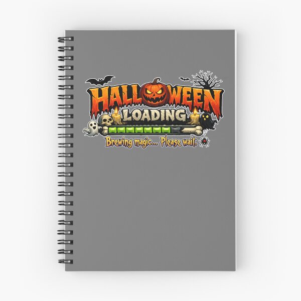 Item preview, Halloween Loading Brewing Magic Funny Spooky Gamer designed and sold by BreezifyDesignStudio.