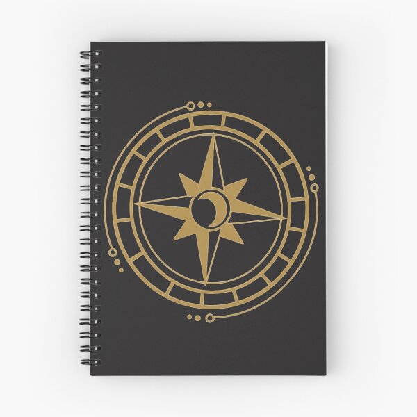 Item preview, Celestial Compass: Golden Alchemical Star & Moon Navigation Symbol designed and sold by 63Hotpeppers.