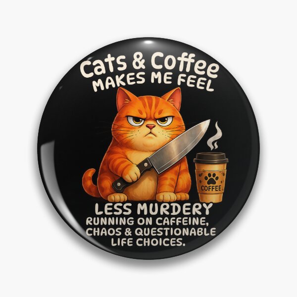 Item preview, Running On Caffeine Chaos and Questionable Life Choices Funny Grumpy Cat designed and sold by A-T-H.