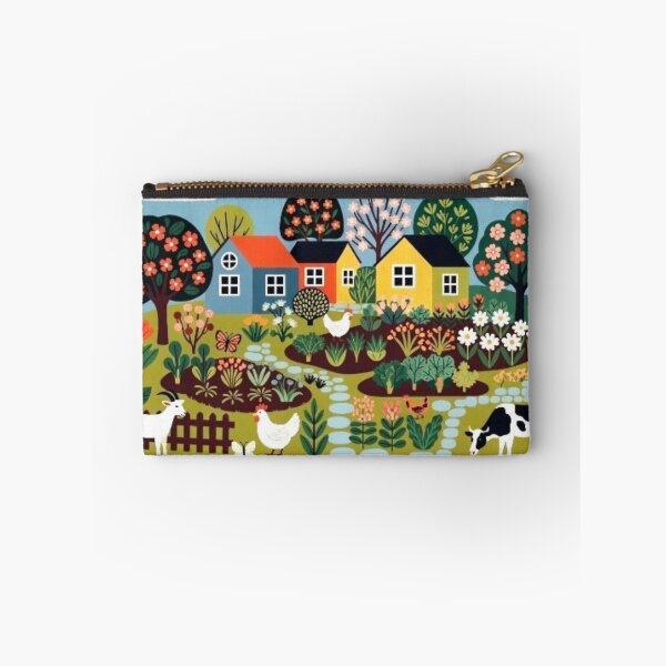 Item preview, Cute Folk Art Farmhouse - Whimsical Country Farm Illustration designed and sold by Nexus Space.