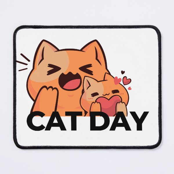 Item preview, Cute Cat Day T-Shirt Design in Canva | Professional T-Shirt Design Tutorial | Canva Mobile designed and sold by Cool Tee World .