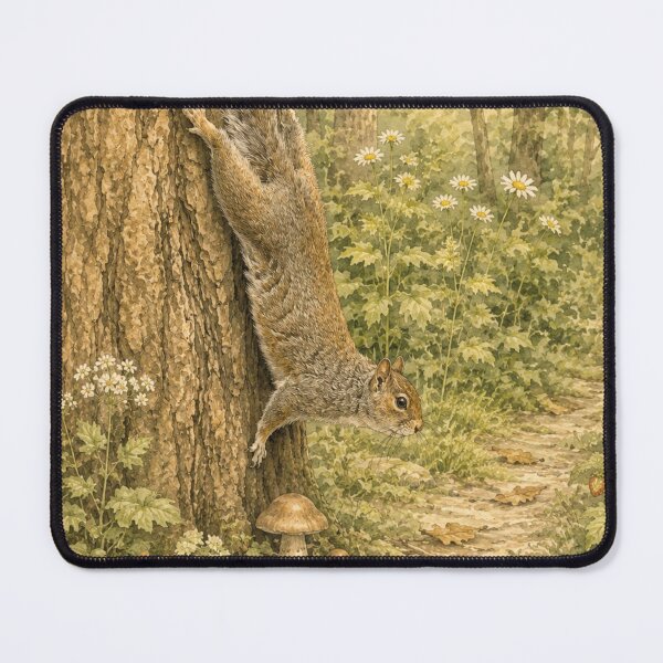 Item preview, Curious Woodland Squirrel designed and sold by Forest Owl.